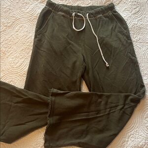 Z Supply Olive Green Drawstring Pants